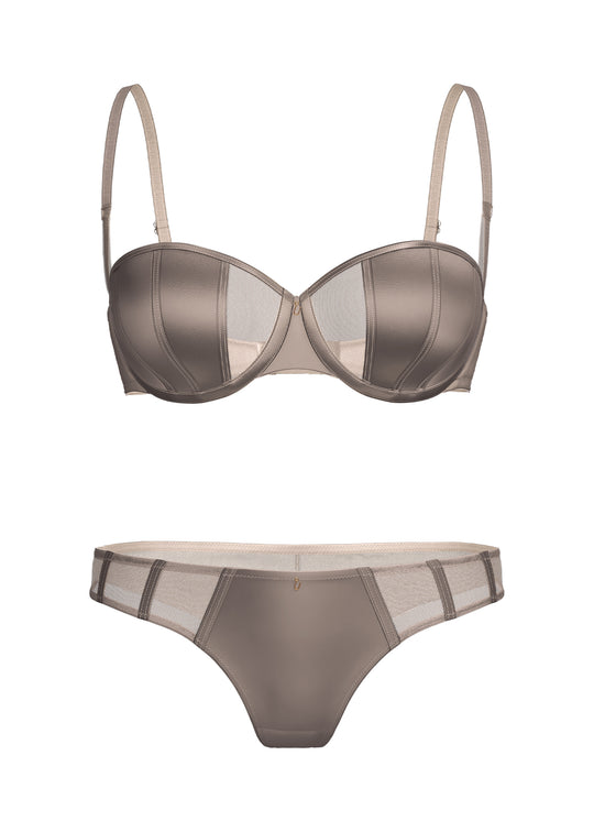 AVA Glossy Lingerie Set
