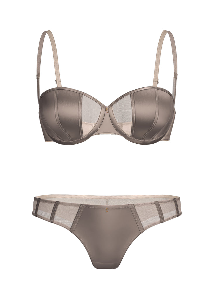 AVA Glossy Lingerie Set