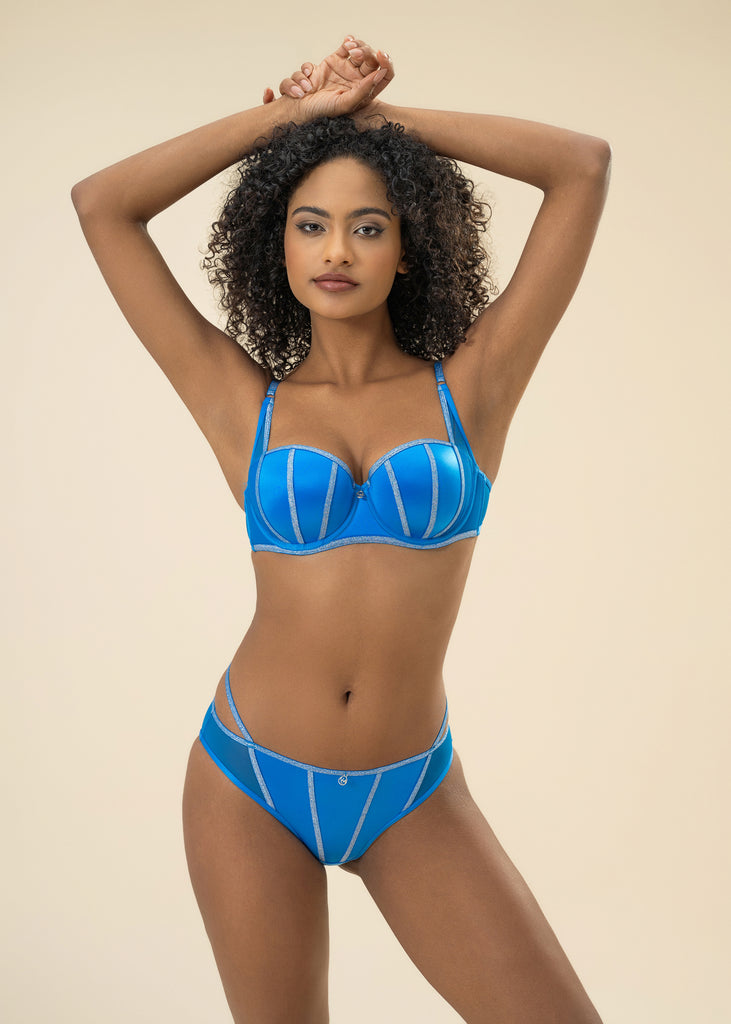 AYN Underwired Molded Padded Cup Balconette Demi Bra