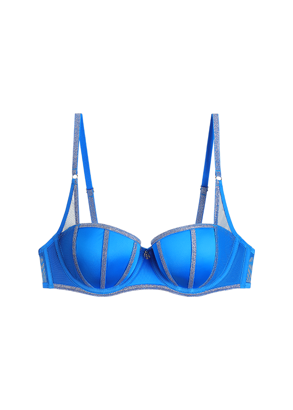 AYN Underwired Molded Padded Cup Balconette Demi Bra