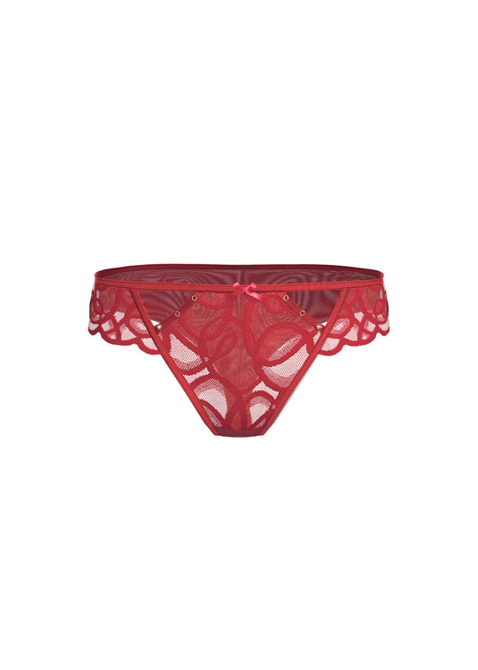 CINDY Plus Red Sexy Lace Tanga Panties