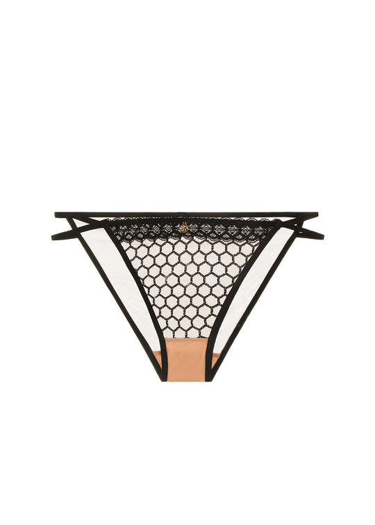 DAPHNE Sparkling Nude Lace Hipster Panties