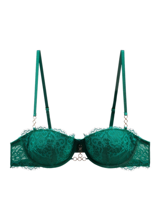 EILEEN Underwired Floral Lace Balconette Demi Bra-imgsize-38D