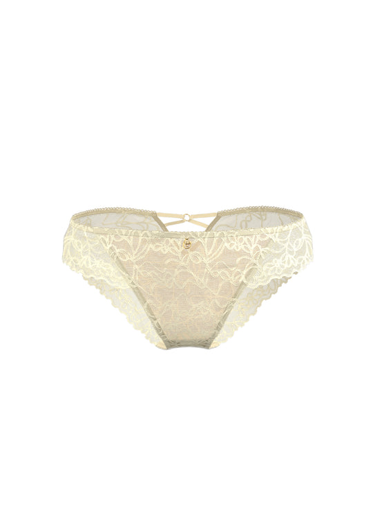 ELLERY Off White Floral Lace Brief Panties