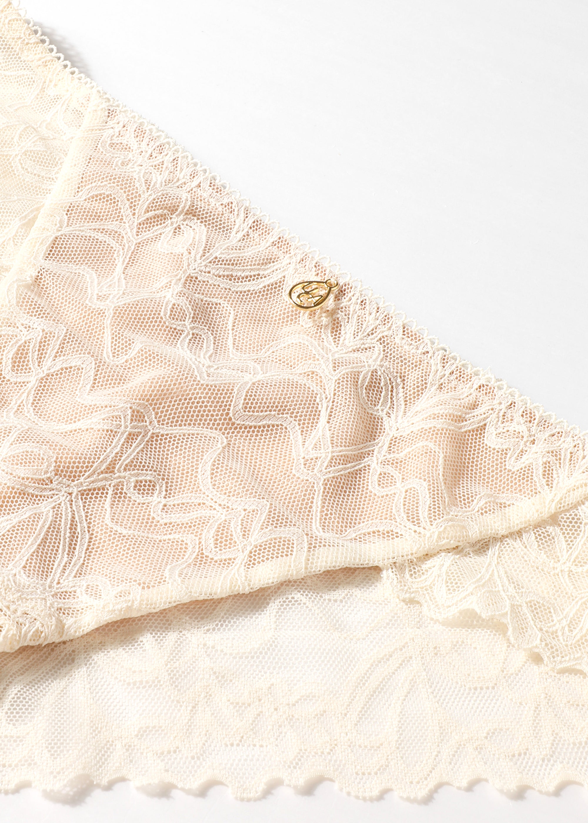 NEW ELLERY Off White Floral Lace Brief Panties