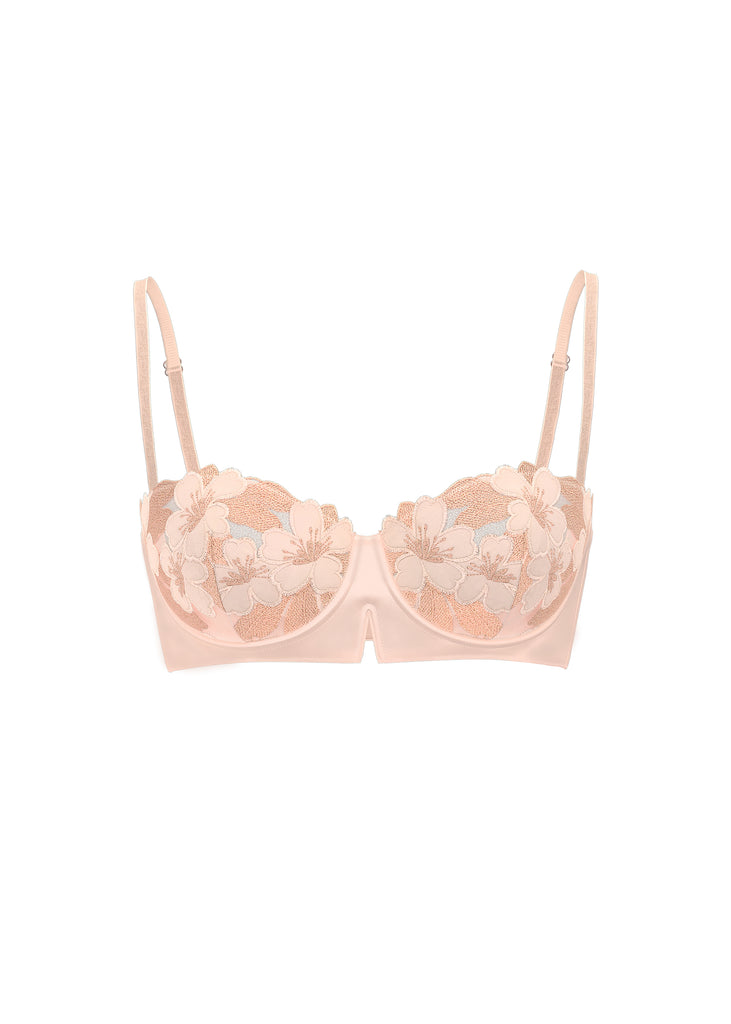 ESME Nude Pink Lace Unlined Balconette Bra