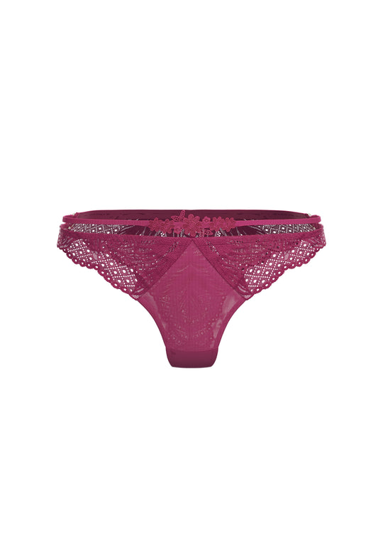 LYRA Plus Sexy Red Lace Tanga Panties