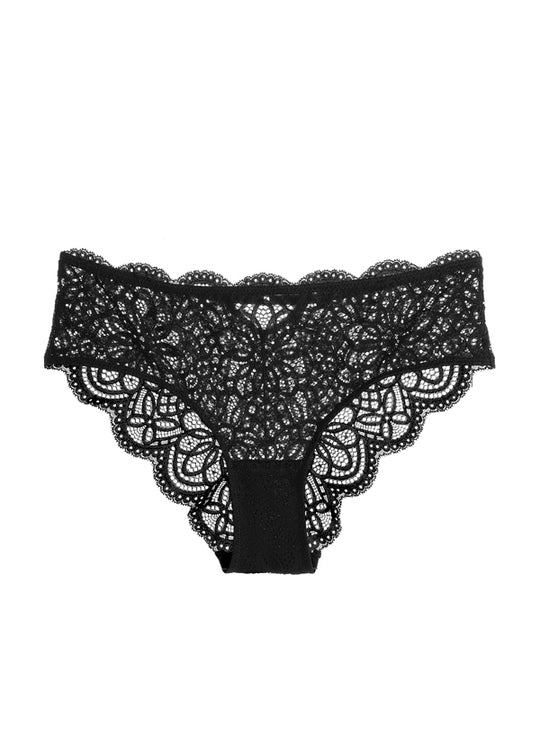 MIA Stretch Soft Black Lace Brief Panties-imgsize-XL