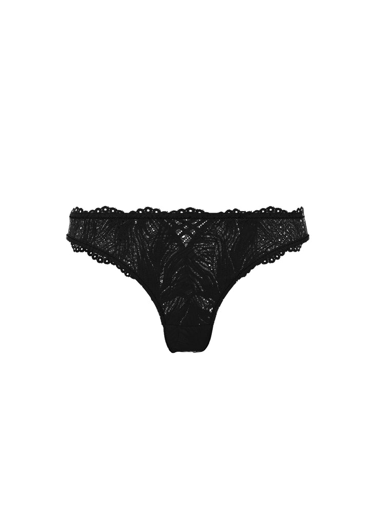 MIRA Plus Sexy Black Lace Brief Panties