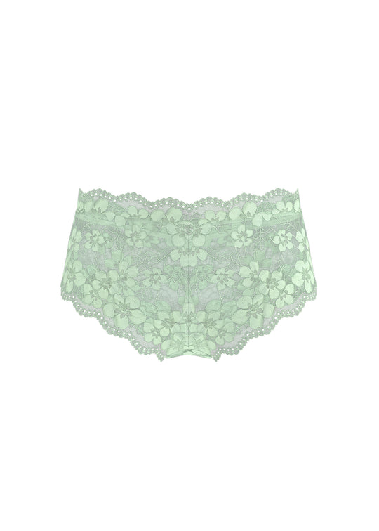 OTTILIE Soft Green Floral Lace Boyshort Panties