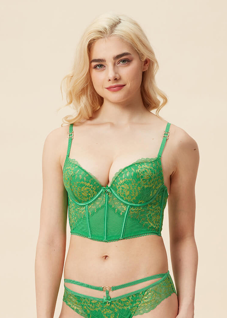 Victoria's Secret Sexy T-Shirt Lace Push-Up Bra (34B, Green) at   Women's Clothing store