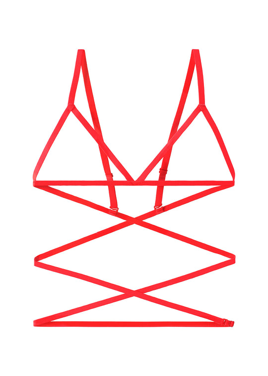 YIGOL Luxe Ouvert Bra-imgcolor-Red