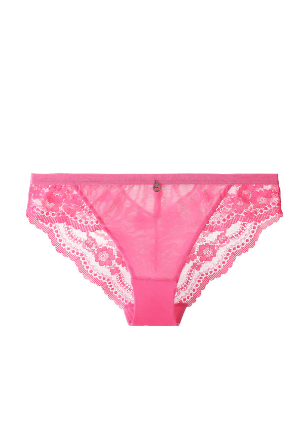 ZENDAYA Sexy Pink Recycled Lace Brief Panties-imgsize-XL