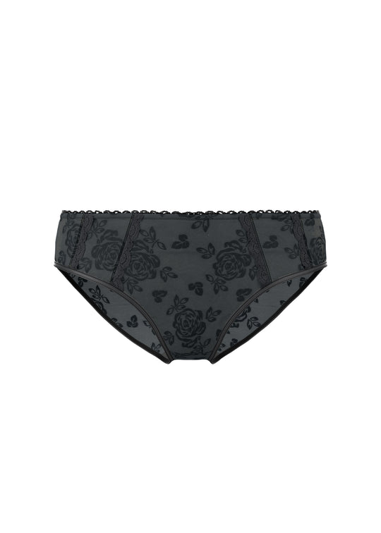 ZORA Black Floral Brief Panties