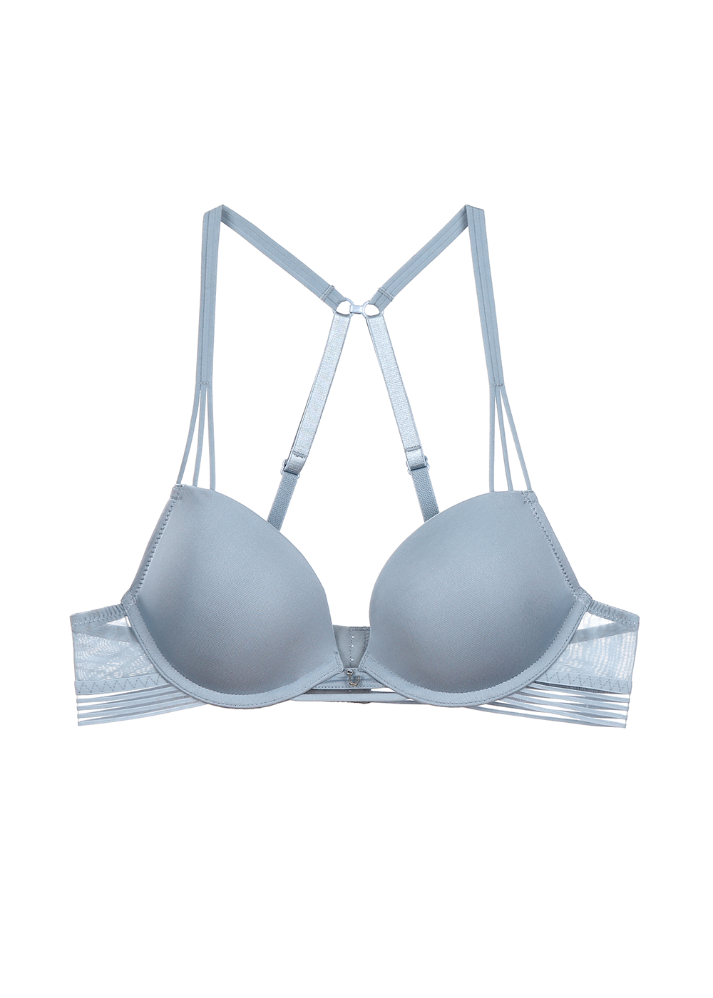 Special Deals ADAH Pink Push-Up T-shirt Molded Demi Bra with ...