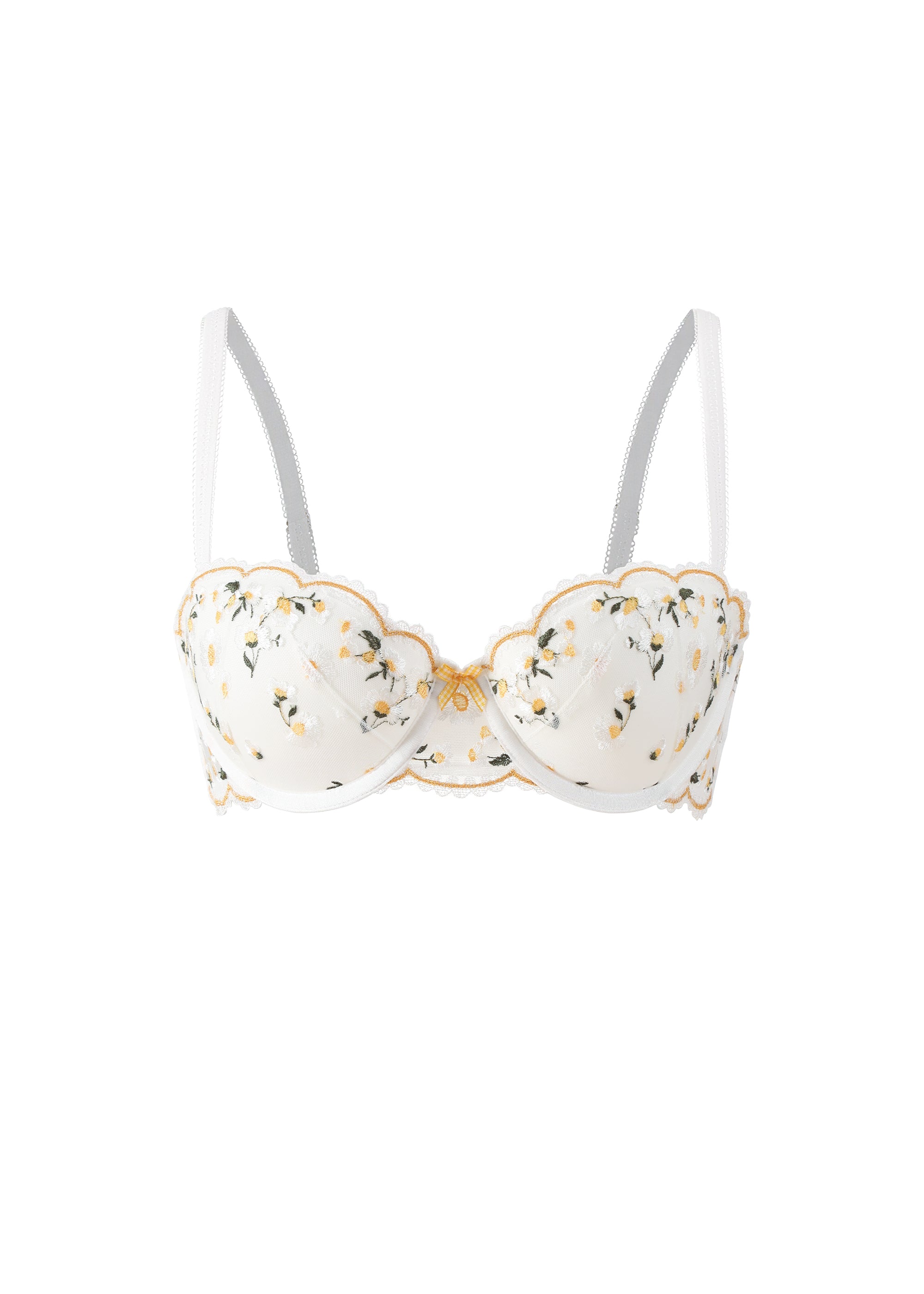 NEW ARDEN Daisy Embroidery Lace Balconette Bra