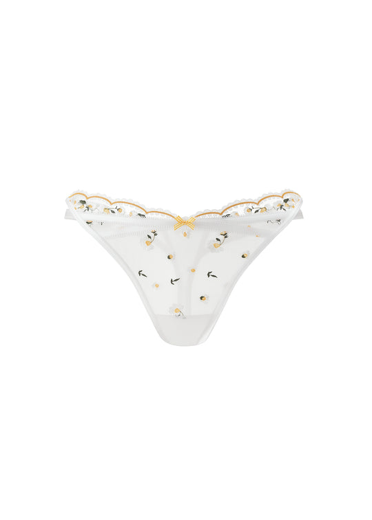 ARDEN Daisy Embroidery Lace Thong Panties