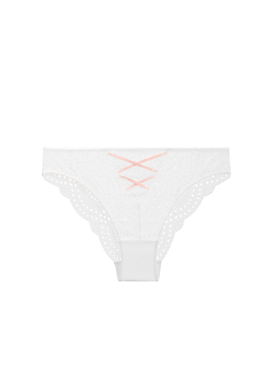 ARIA Seductive White Lace Brief Panties