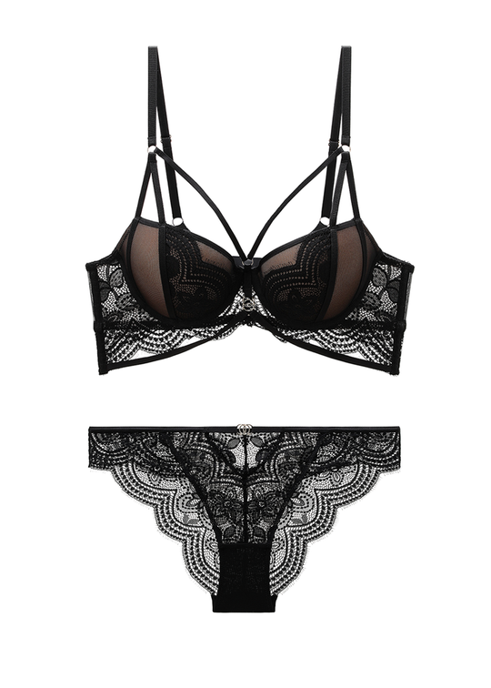 BELLA Plus Black Lace Lingerie Set