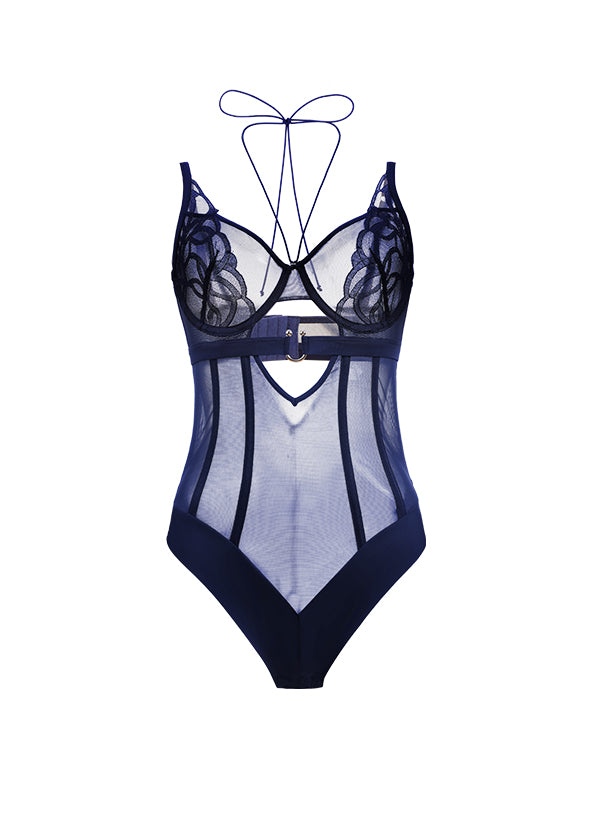 CORA Plus Underwired Plunge Unlined Bodysuit