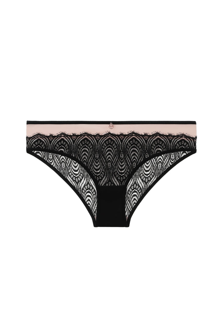 DOVE Sexy Black Pink Lace Briefs Panties