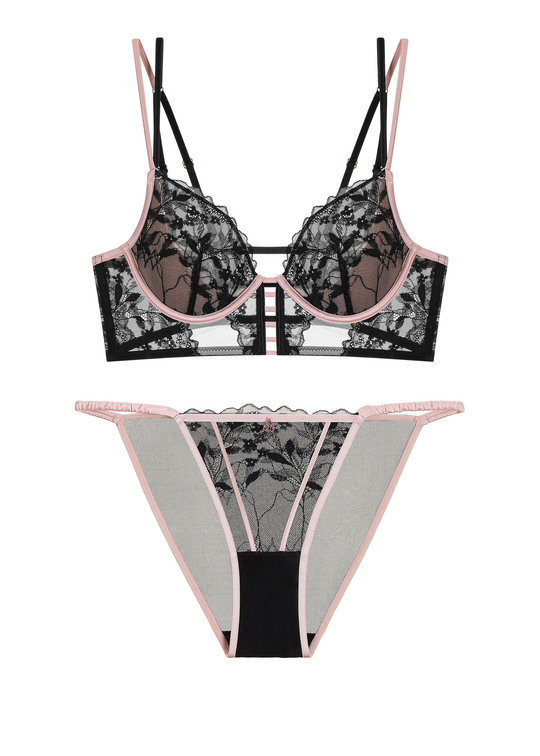 ELSA Black Lace Lingerie Set
