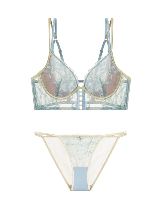 ELSA Green Lace Lingerie Set