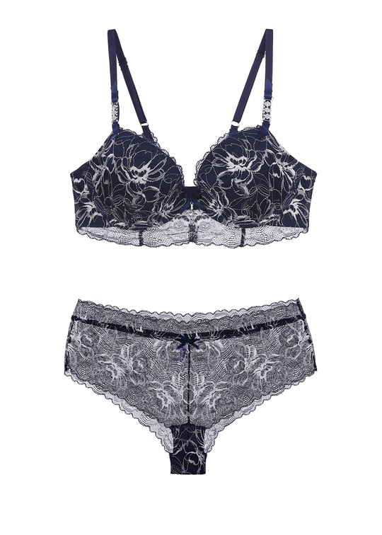 EVELYN Sexy Floral Lace Lingerie Set