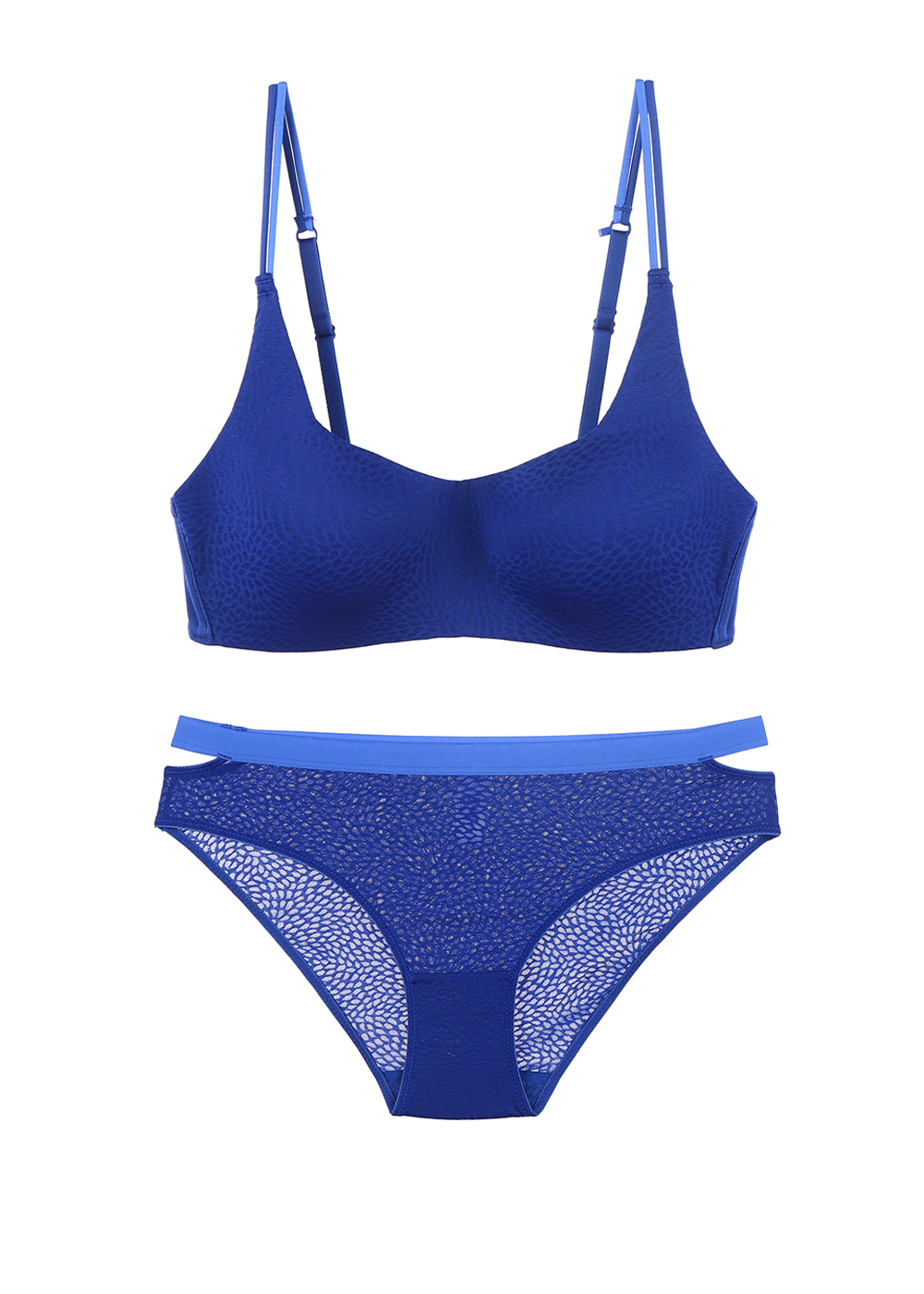 Wireless Sports Bra & Blue Hipster Briefs | Comfort & Style | UCALingerie