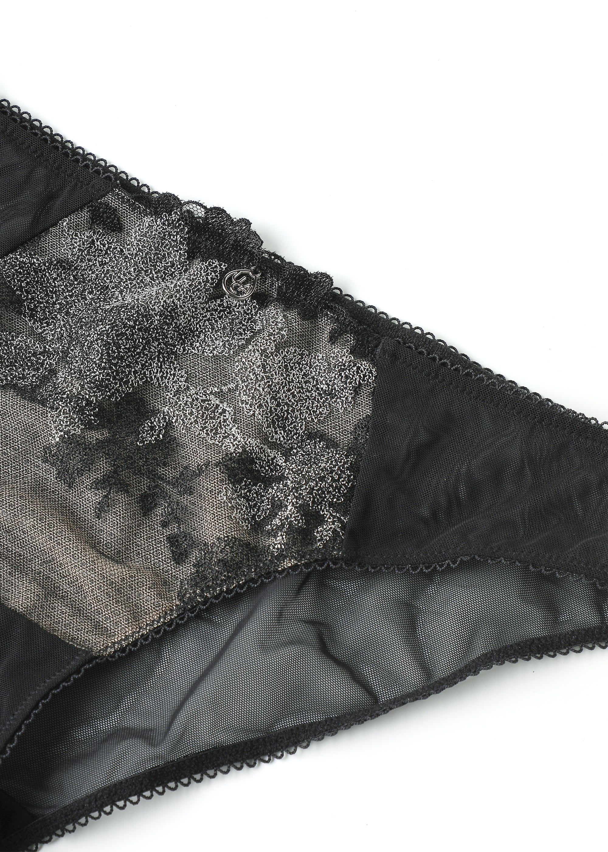 Salma Black Honeycomb Panties main image 1