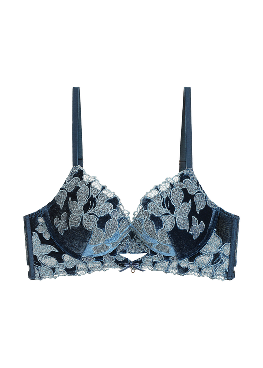 GLENN Lace Push-Up Underwired Molded Cup Demi Bra