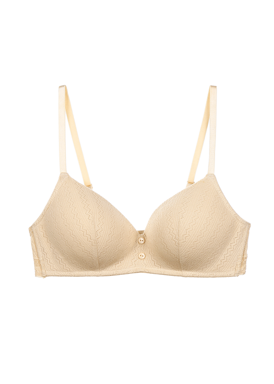 HAILEY Casual Triangle Molded Cotton Wire-Free Bra
