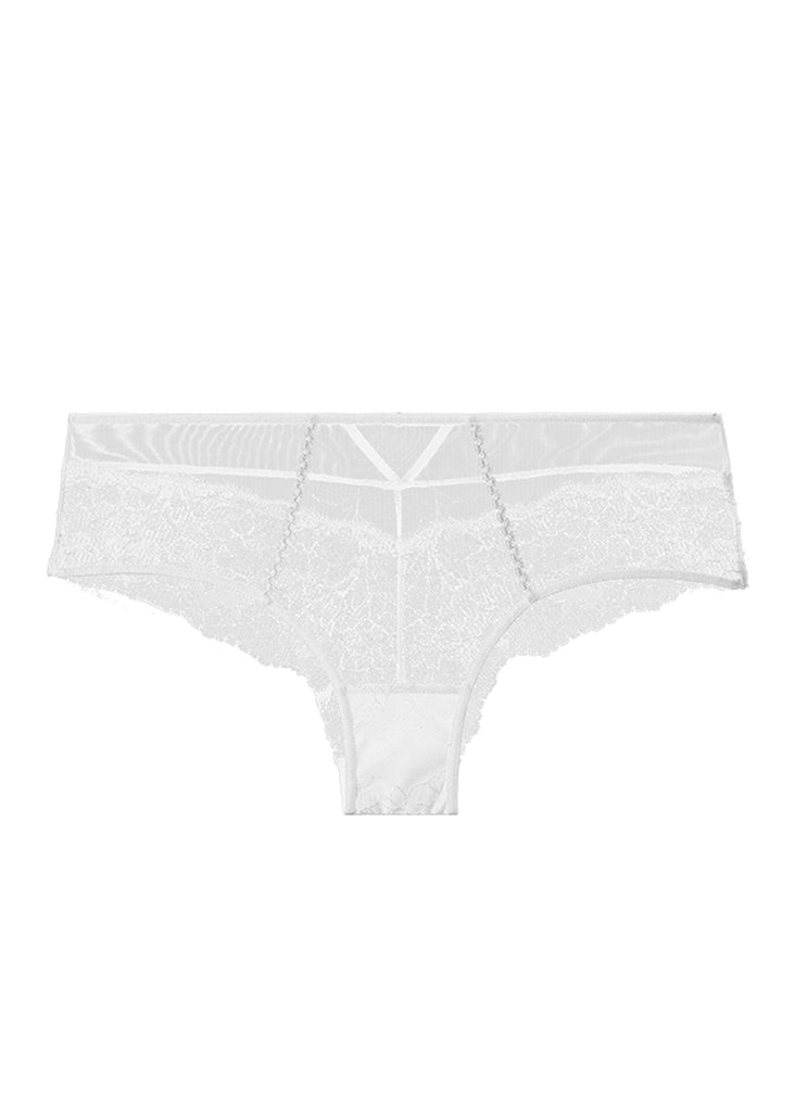 JANET White Lace Boyshort Panties