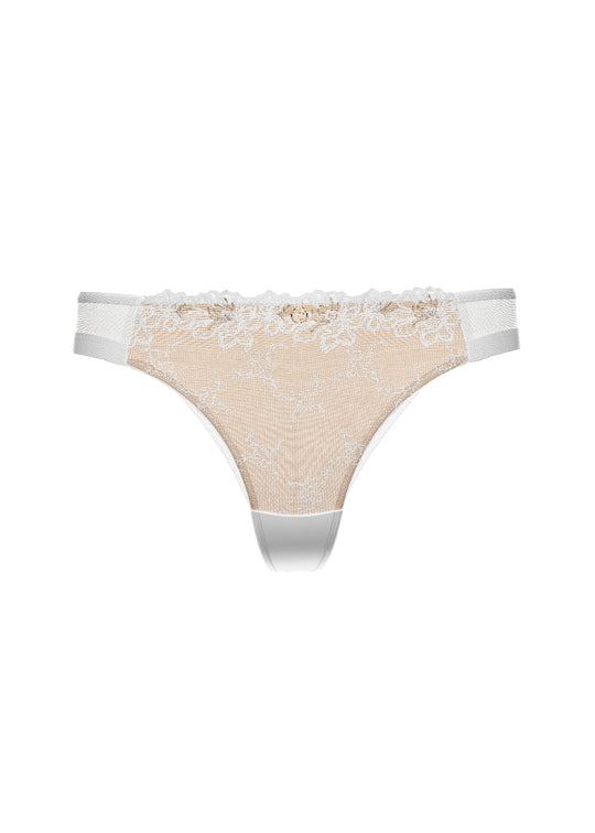 JESSA Plus Sexy White Lace Tanga Panties