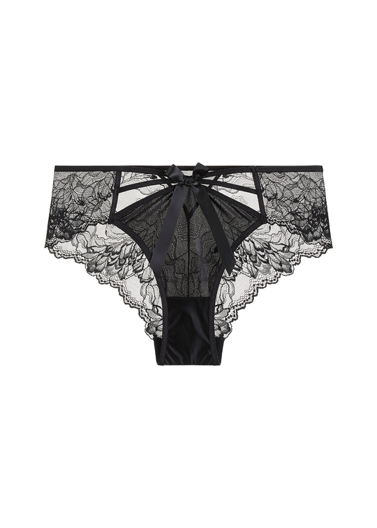 KAREN Plus Black Sexy Lace Boyshort Panties