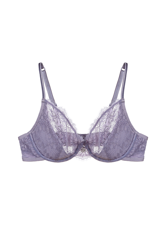 LAREINA Sexy Lace Comfortable Unlined Demi Bra