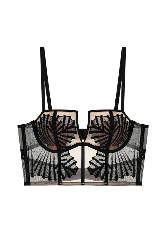 LESLIE Sexy Lace Underwired Corset Top