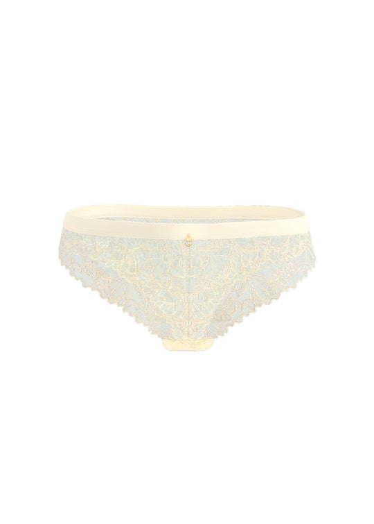 LILIA Off White Floral Lace Tanga Panties