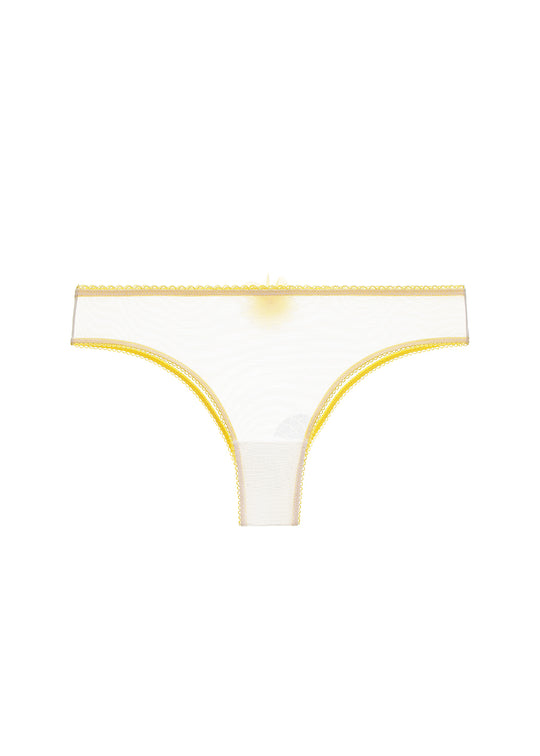 MAGNOLIA White Sexy Mesh Tanga Panties