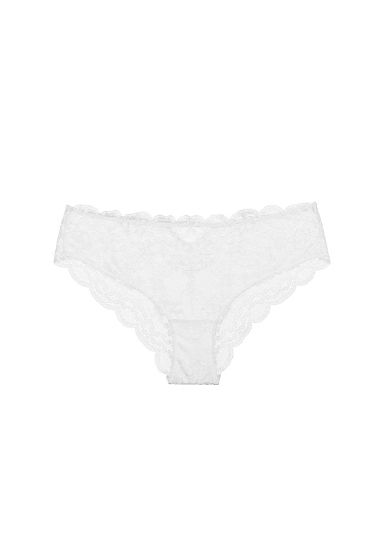 MIA Plus Stretch Soft White Lace Brief Panties