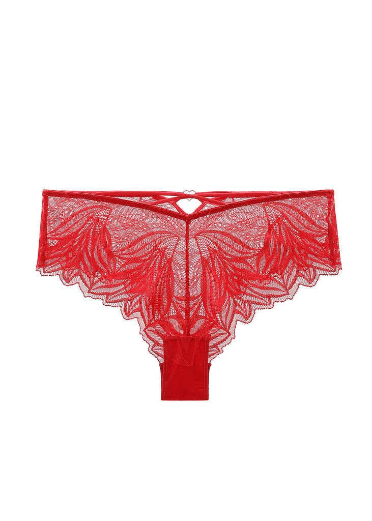 NATASHA Sexy Red Lace Boyshorts Panties