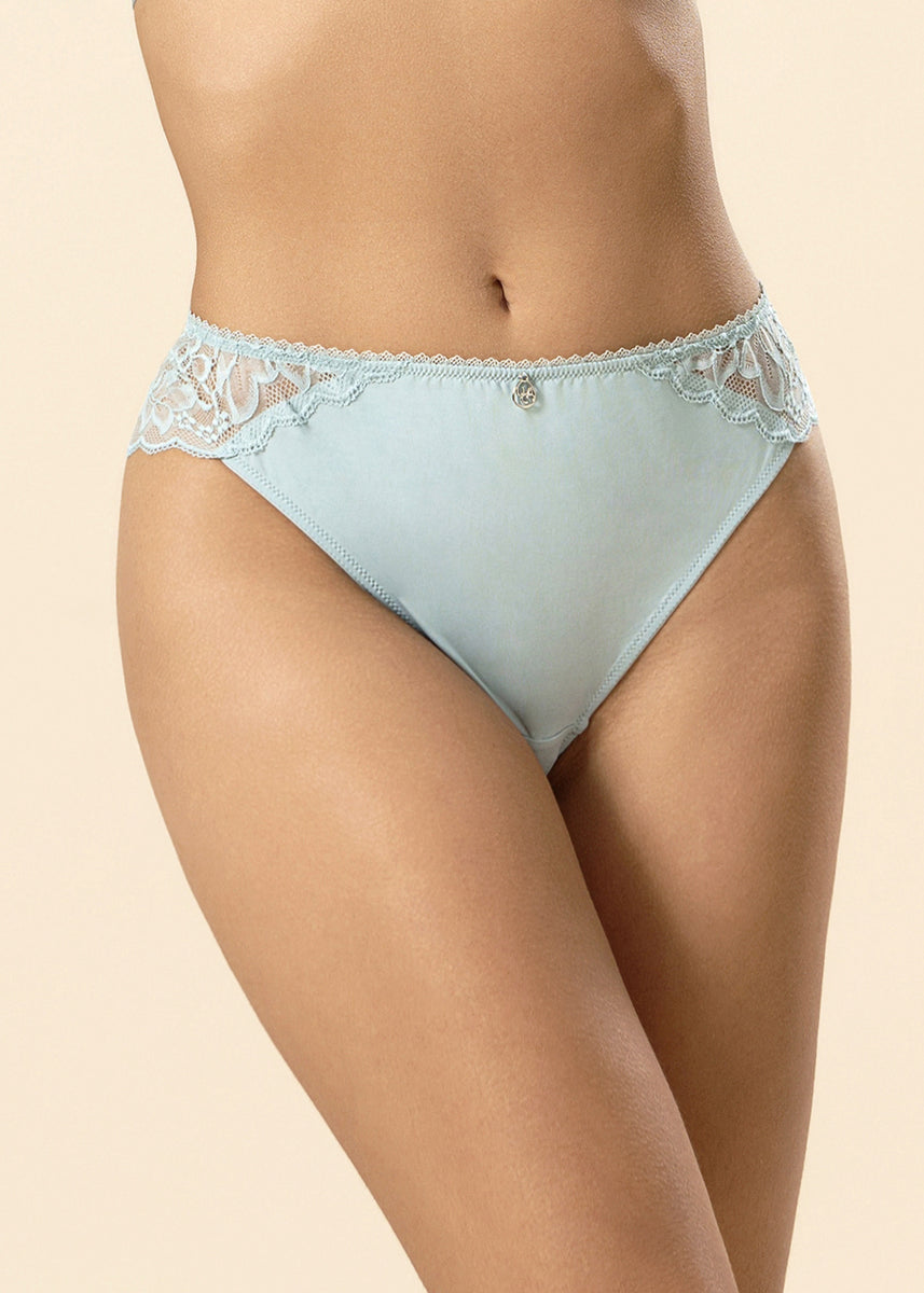 Bonny Leather Panties in Blue