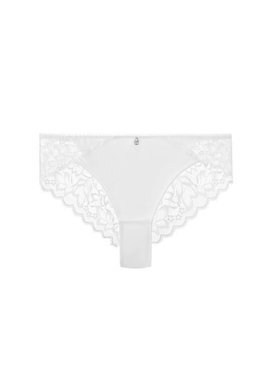 PEARL Floral Lace White Hipster