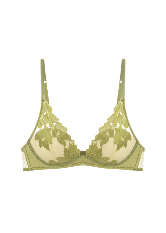 RACHEL Green Lace push-up  Molded Cup Plunge Bra