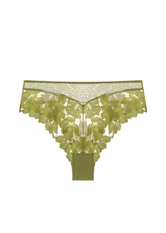 RACHEL Plus Green Lace Boyshort Panties