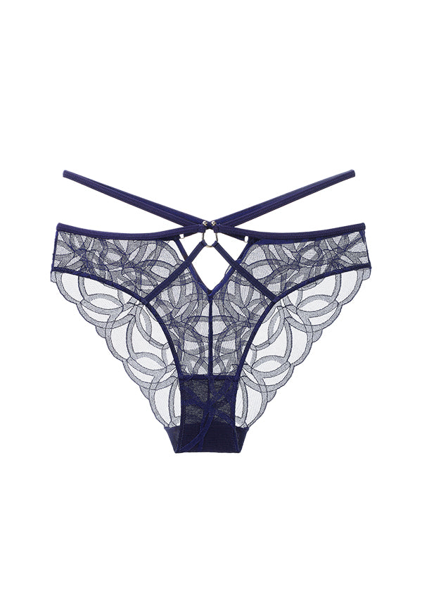 SALLY Geometric Floral Lace Brief Panties