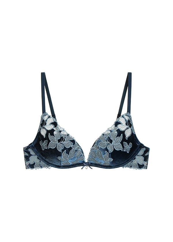 SARA Plus Lace Push-Up Underwired Molded Cup Demi Bra