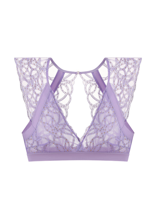 SILVIA Lace Unlined Plunge Bra Top