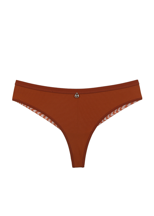 VANESSA Plus Casual Superfine Fabric Tanga Panties