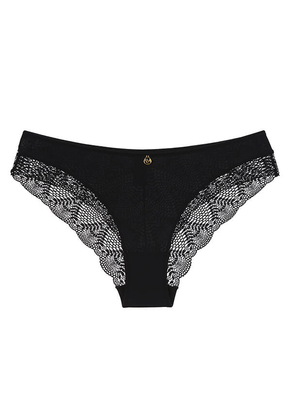 UCA Lingerie Black Elegant Sexy Underwear, Lace Back Cheeky Hipster Panties(XS,Black)  at  Women's Clothing store
